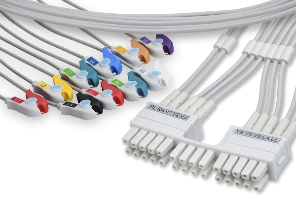 RespBuy-Mortara-Burdick-Compatible-ECG-ECG-Replacement-Cable-Pinch-Grabber-Type